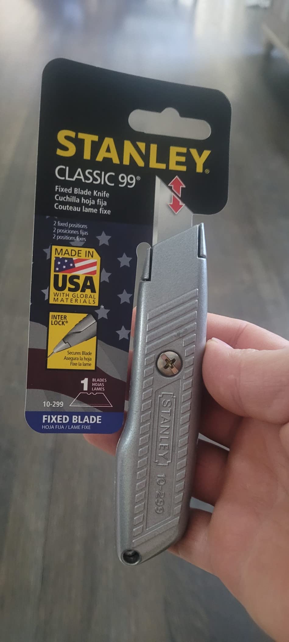 STANLEY CLASSIC 199 5-3/8 in. Fixed Blade Utility Knife (10-209) customer photo 1