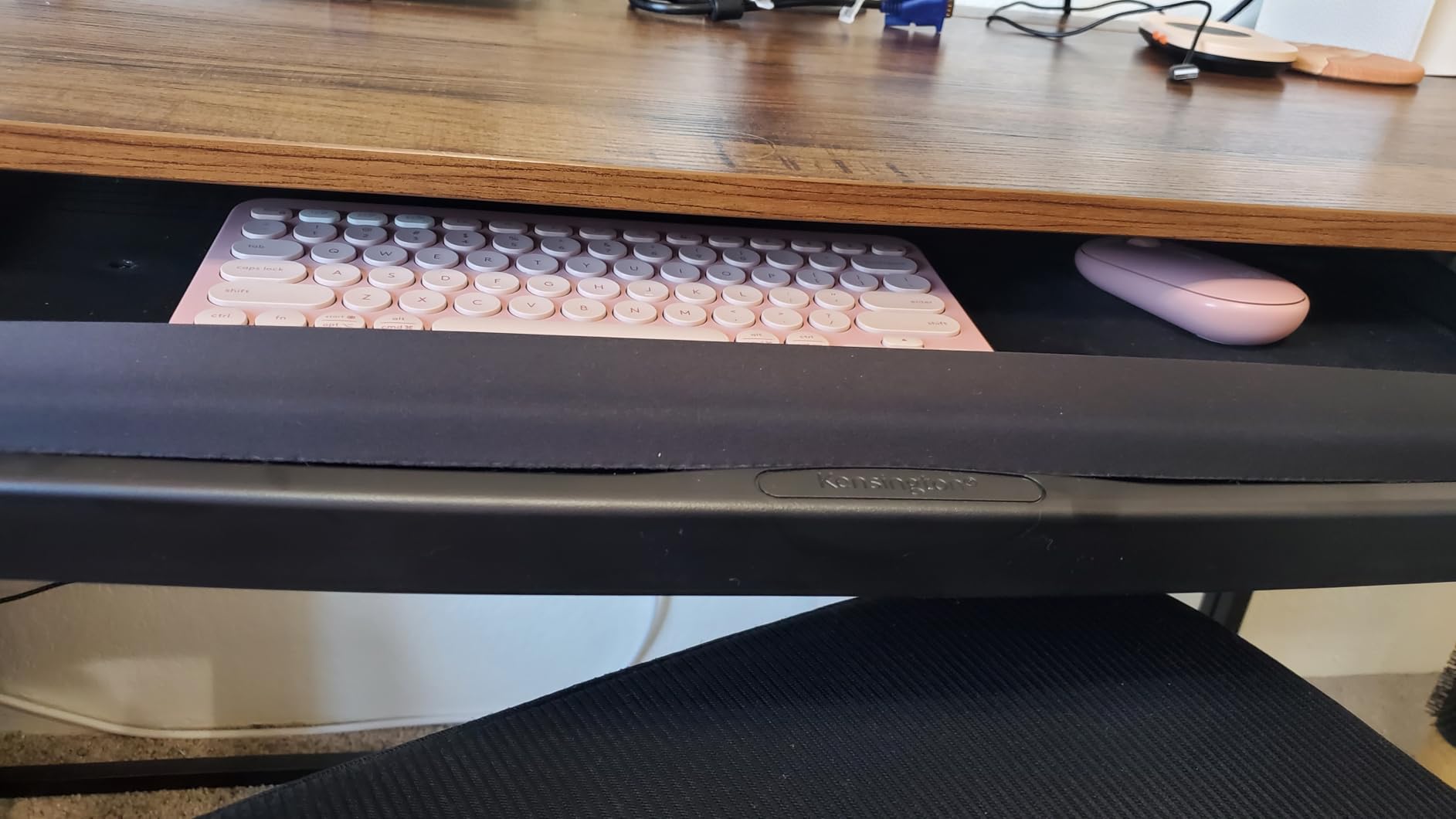Kensington Keyboard Tray Under Desk, SmartFit Ergonomic Slide-Out Keyboard Drawer with Cable Management, Extra-Wide Height Adjustable Keyboard Holder, 24.5
