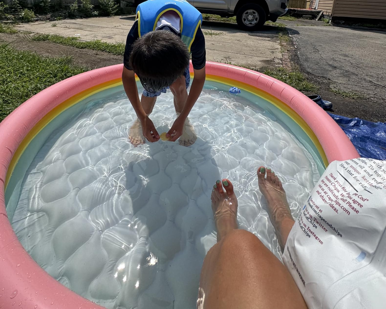 Intex Kiddie Pool - Kid's Summer Sunset Glow Design - 58