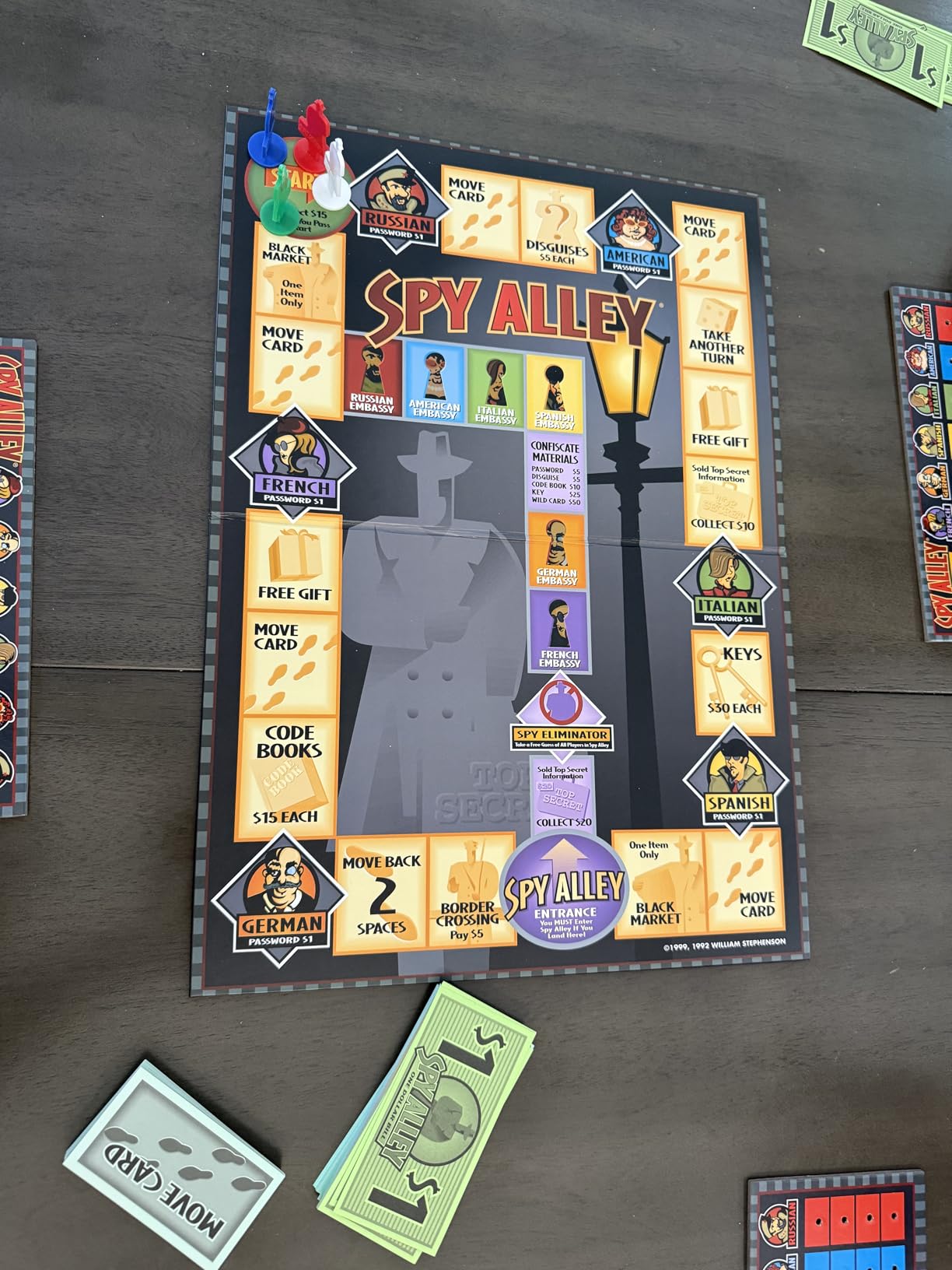 Spy Alley - Mensa Award-Winning Strategy Game - Social Deduction & Bluffing Board Game - Family Game Night Fun - Ages 8+ for 2-6 Players customer photo 1