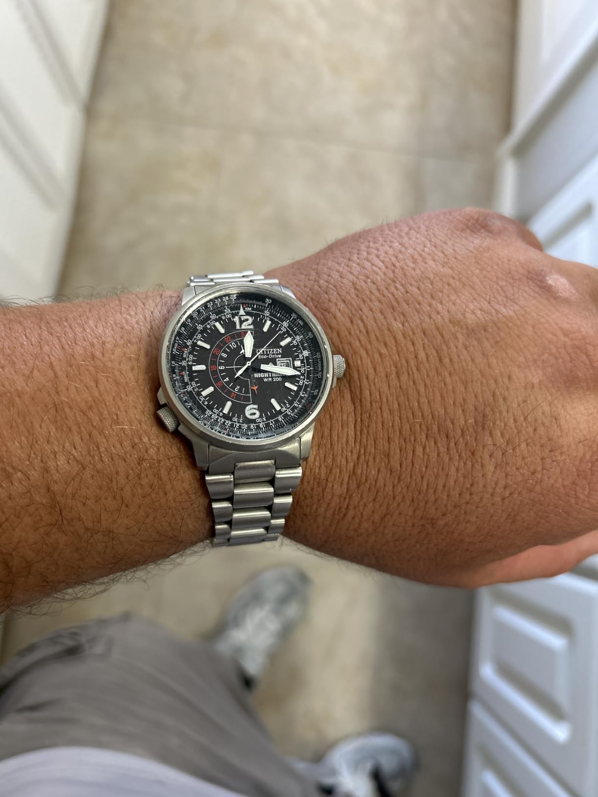 Citizen Men's Eco-Drive Promaster Nighthawk 42mm Stainless Steel BJ7000-52E customer photo 1