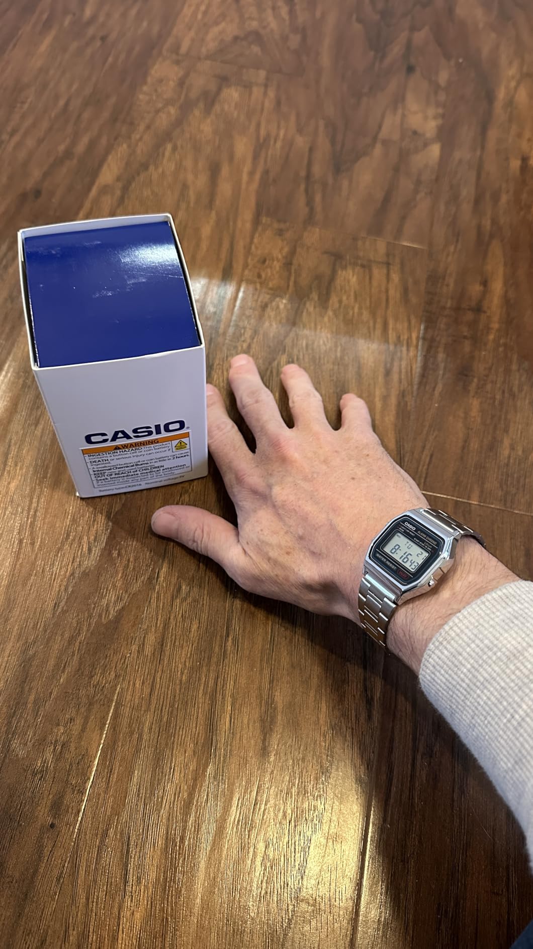Casio A158WA Series | Unisex Digital Watch | Vintage | WR | 100 SEC Stop Watch | Daily Alarm | Regular Time Keeping: Hour, Minute, Second, PM, Date, Day | Led Light | 7 Yr Battery customer photo 2