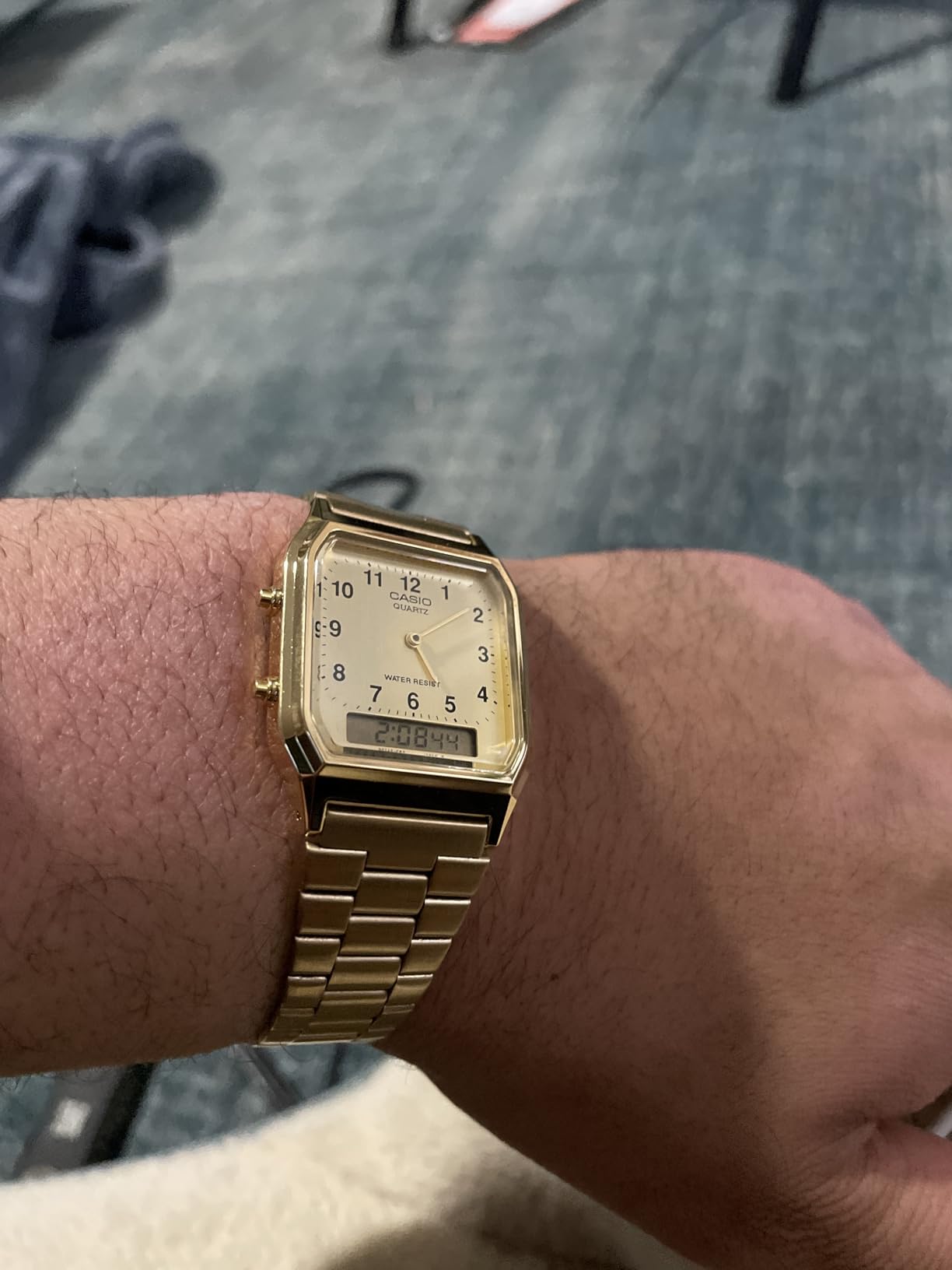 Casio Men's AQ-230GA-9D Gold Analog & Digital with Index Watch customer photo 2