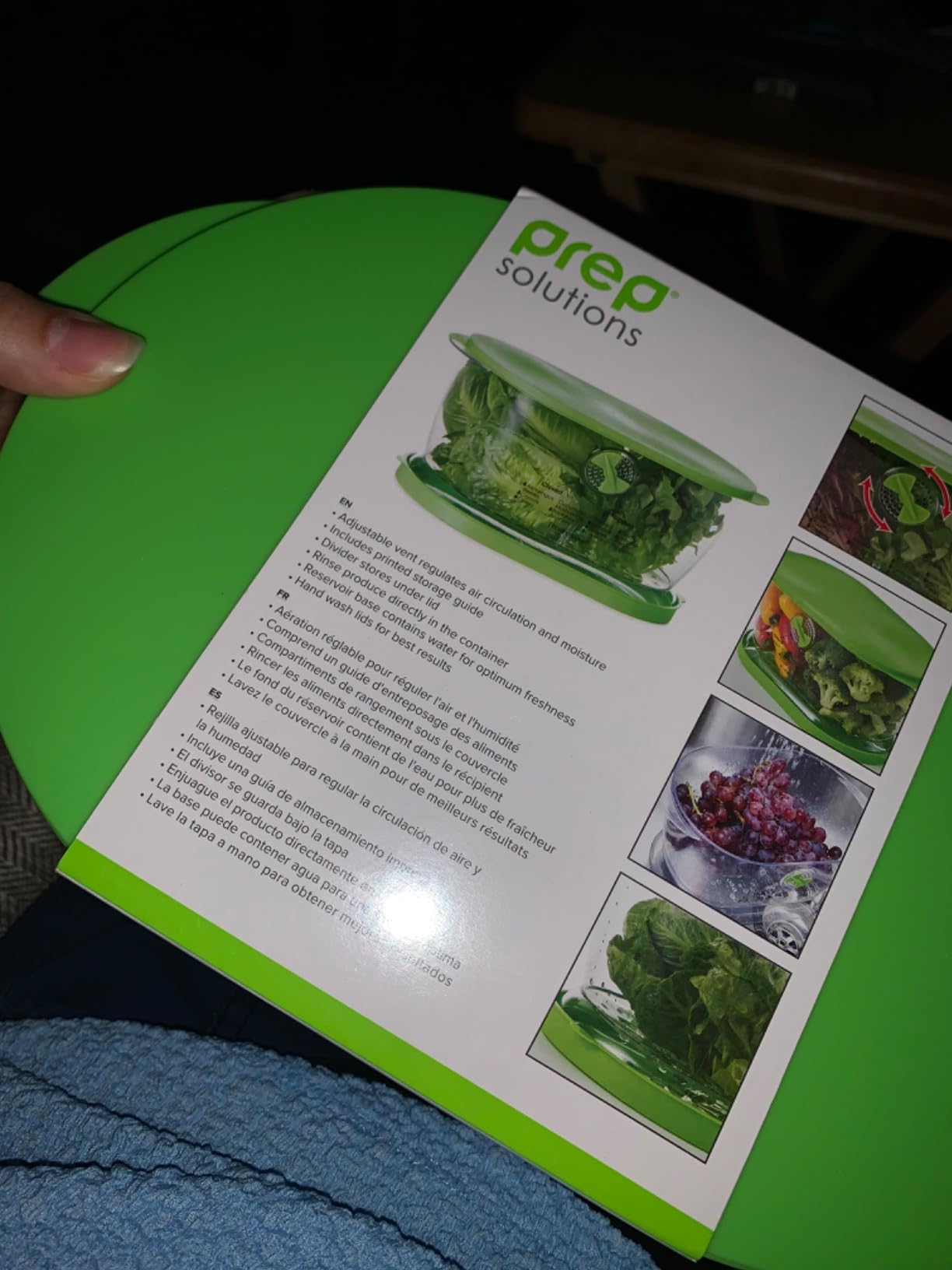 Prep Solutions by Progressive Lettuce Keeper Produce Storage Container, 4.7 Quarts, Green (LKS-06) customer photo 2