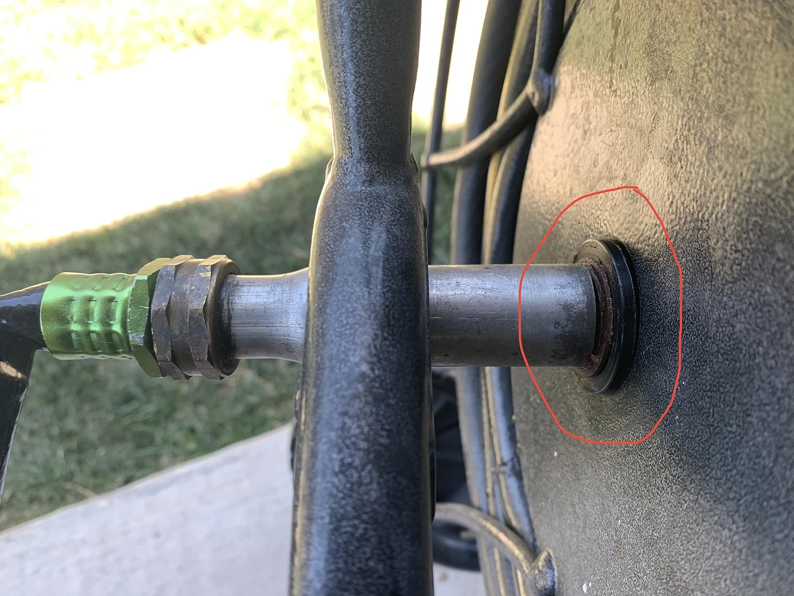 Yard Butler Hose Cart, Metal Hose Caddy, 2 Wheels, 200 Feet customer photo 1
