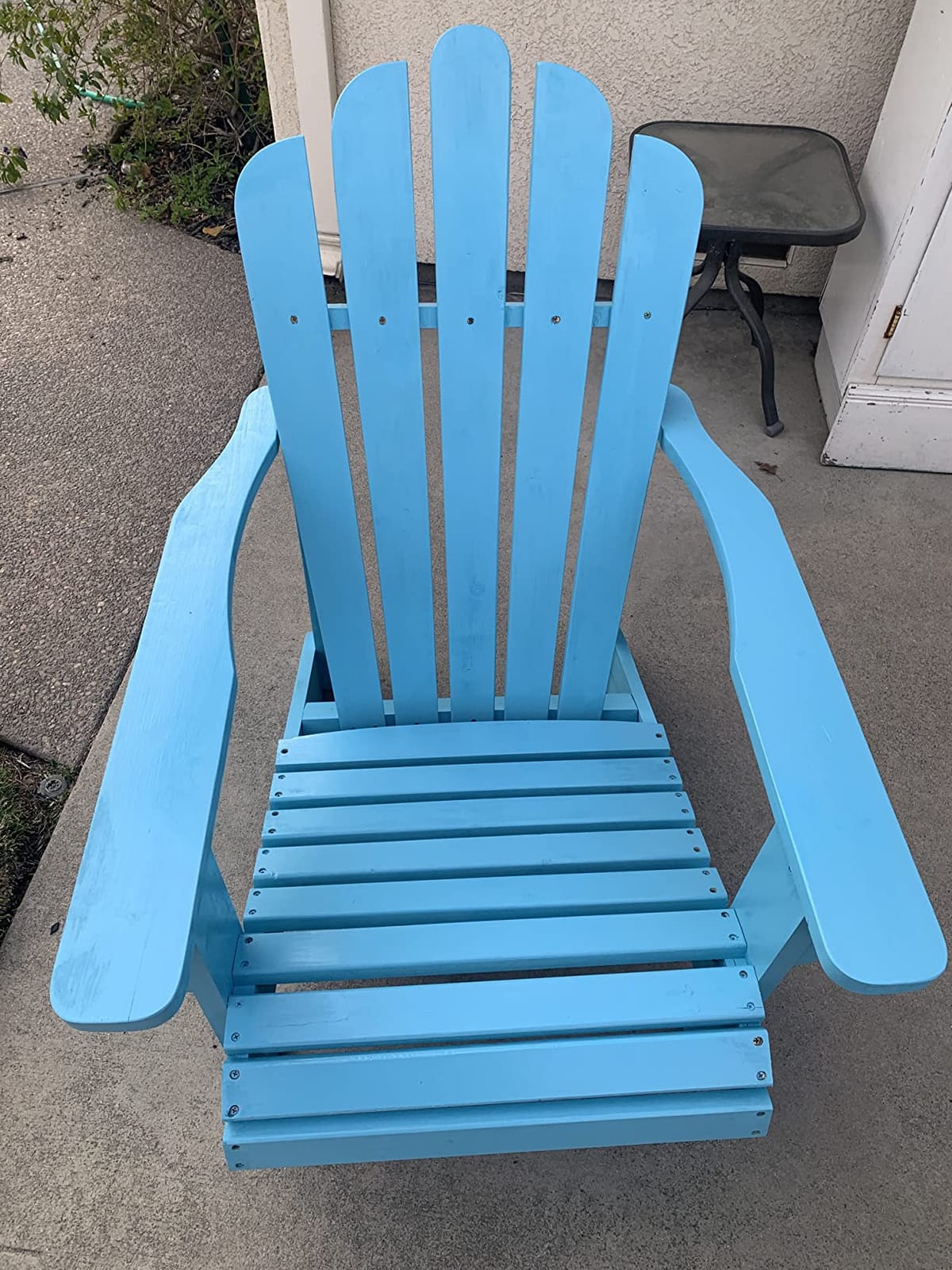 Shine Company Westport Wooden Adirondack Chair, Outdoor Patio Firepit Chairs, Back & Seat Pre-Assembled, Natural customer photo 1