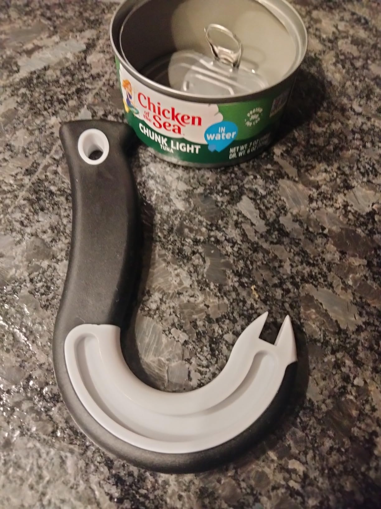 Jokari Ring Pull Can Opener for Soda and Food Cans Arthritis Aid with Non Slip Grip for Seniors Kids and Nail Protection Manual Pull Tab Tool for Easy Open Cans Black Dishwasher Safe customer photo 1