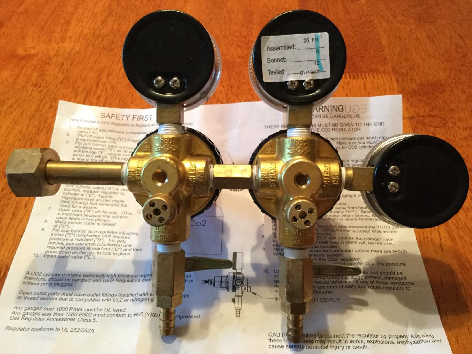 TapRite Separate Pressure Adjusting 2 Product CO2 Regulator customer photo 1
