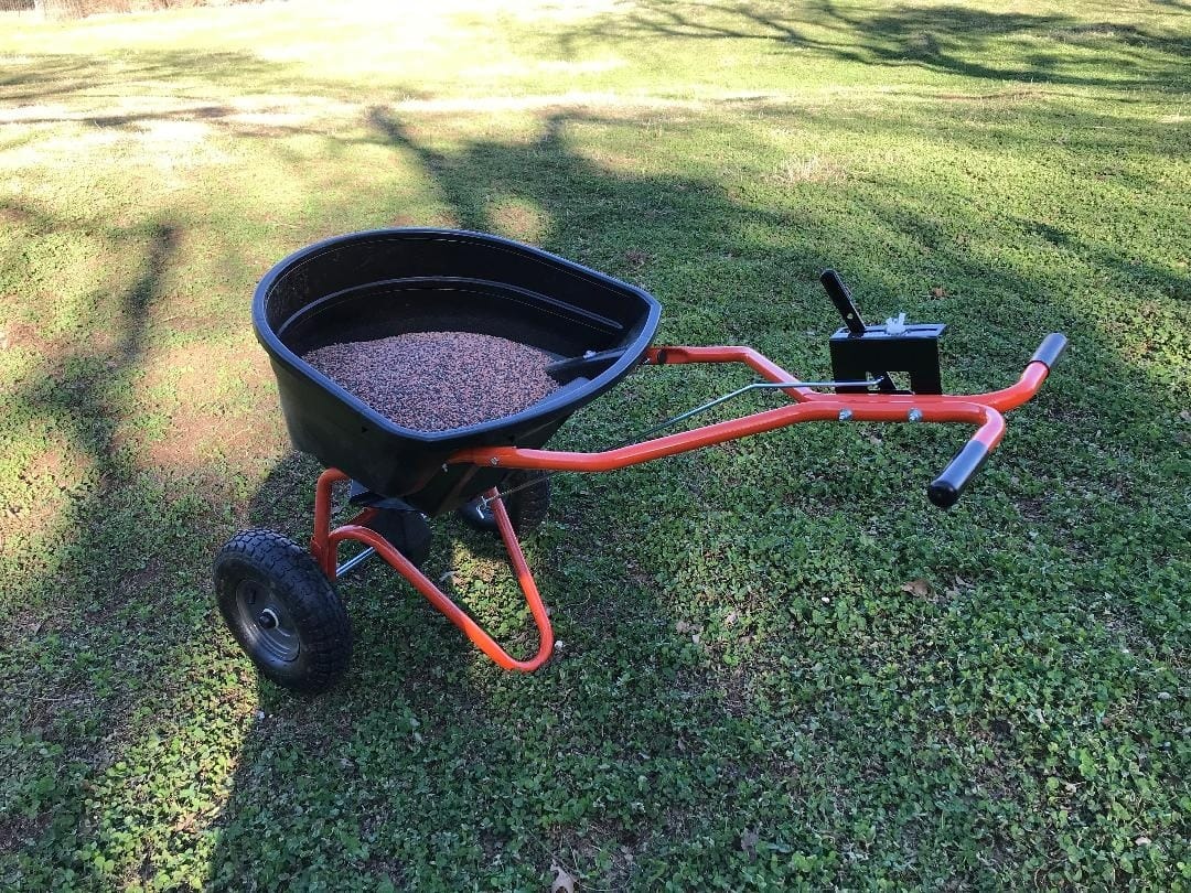 Agri-Fab 45-0462 Push Broadcast Spreader,Orange & Black,130-lb Capacity customer photo 2