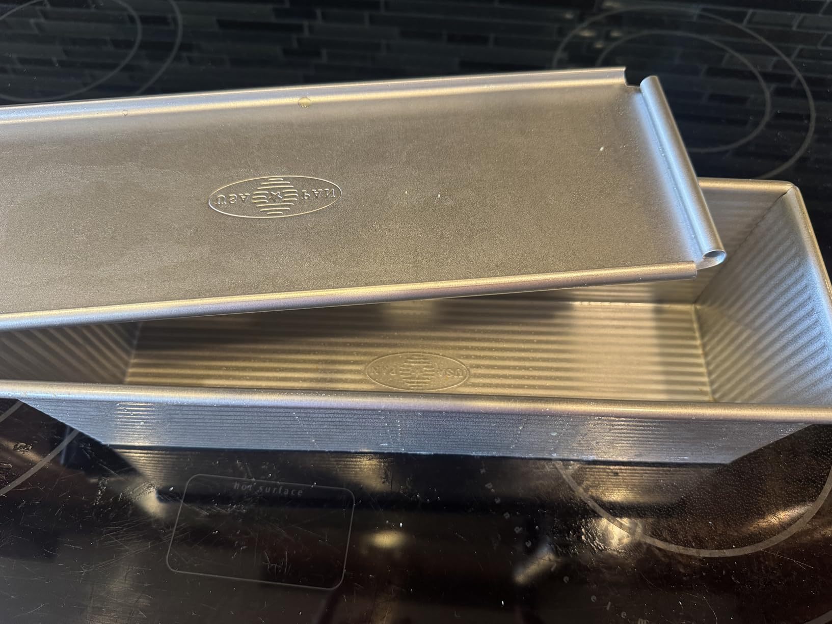USA Pan Bakeware Pullman Loaf Pan with Cover, 13 x 4 inch, Nonstick & Quick Release Coating, Made in the USA from Aluminized Steel customer photo 1