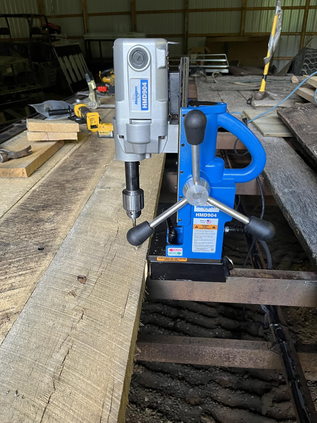 Hougen HMD904 115-Volt Magnetic Drill customer photo 2
