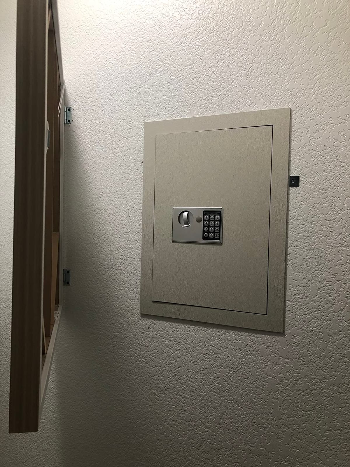 In-Wall Safe with Keypad and 2 Manual Override Keys - Protect Money, Jewelry, and Passports at Home or Business by Paragon Safes (White) customer photo 1
