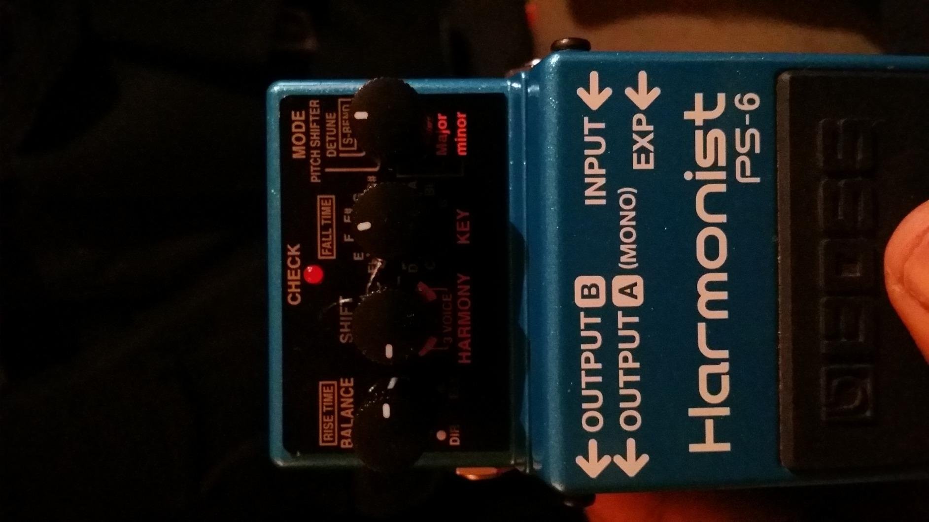 BOSS PS-6 Harmonist Guitar Pedal, Blue - Packs four distinct pitch-shifting and harmony effects into a single stompbox customer photo 2