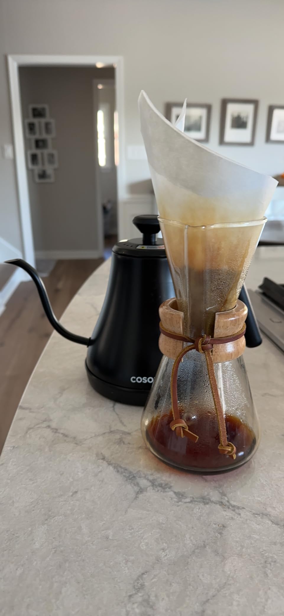 Chemex Pour-Over Glass Coffeemaker - Classic Series - 3-Cup - Exclusive Packaging customer photo 2