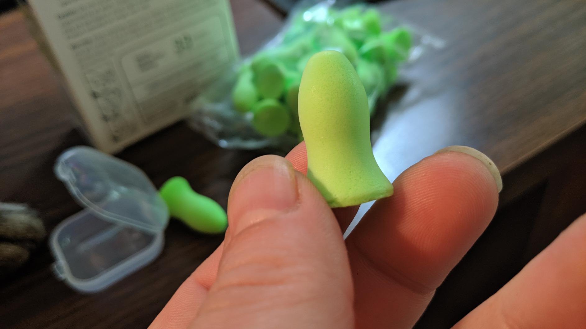 Flents Protechs Quiet Contour Foam Ear Plugs, NRR 33, 10 Pair, Green customer photo 2
