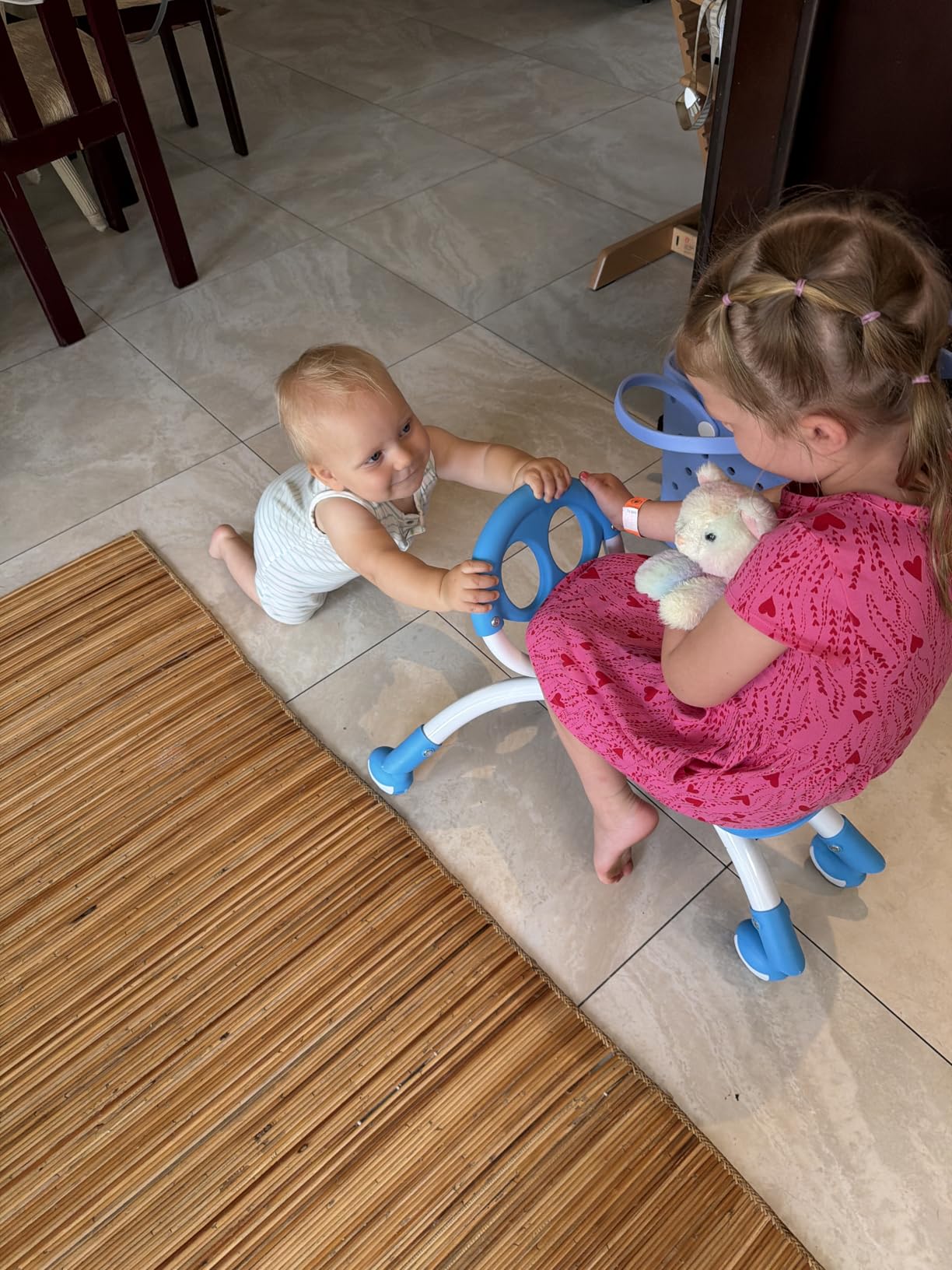 YBIKE Pewi Walking Ride On Toy - from Baby Walker to Toddler Ride On for Ages 9 Months to 3 Years Old, YPIW3, Blue customer photo 1