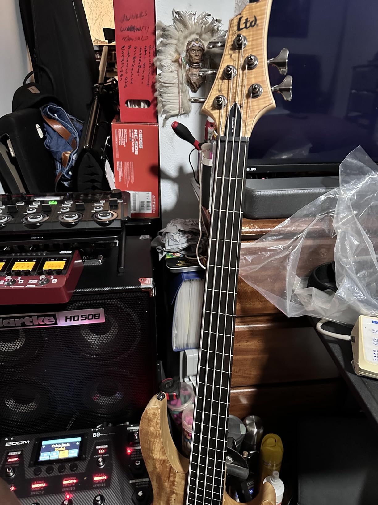 ESP LTD B-205 5-string Bass Guitar - Natural Satin customer photo 1