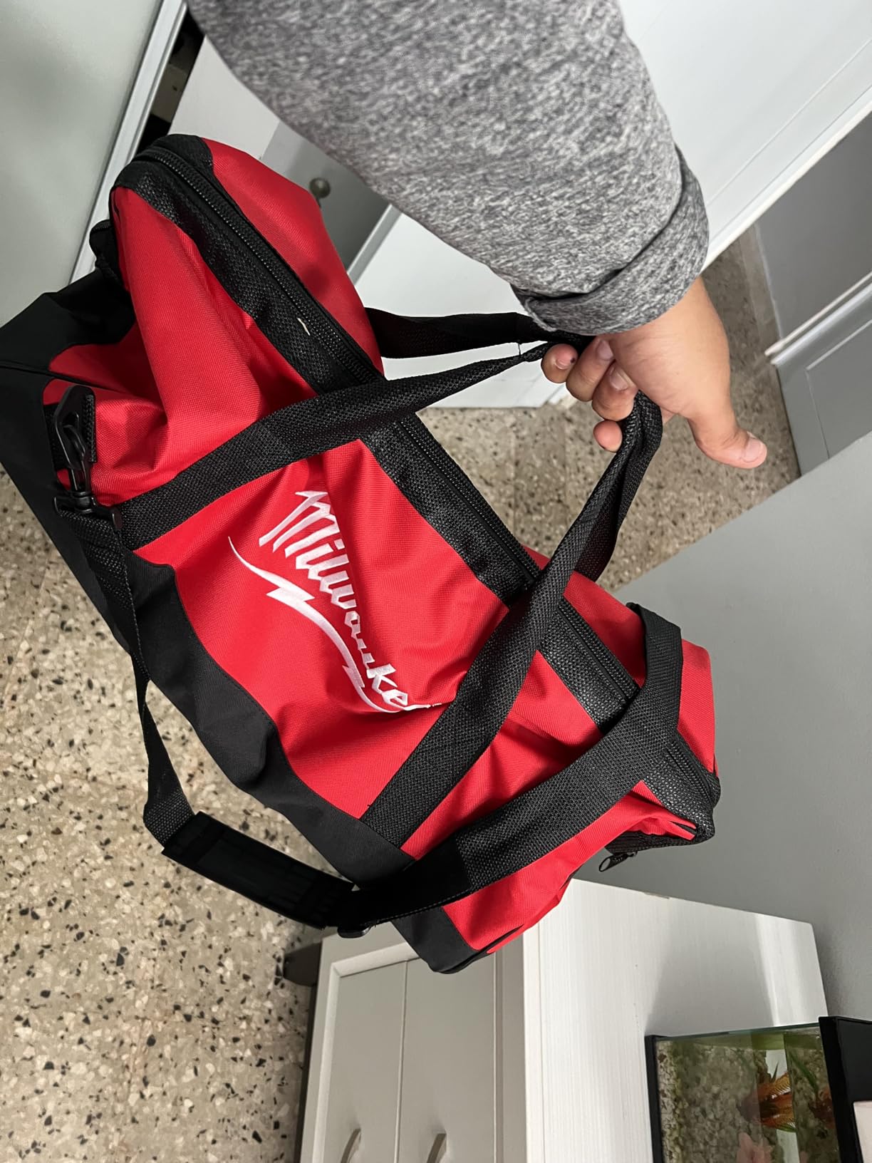 Milwaukee 17 Inch Heavy Duty Canvas Tool Bag with 6 Interior Pockets, Reinforced Bottom, and Strap Ring (Shoulder Strap Not Included) customer photo 1