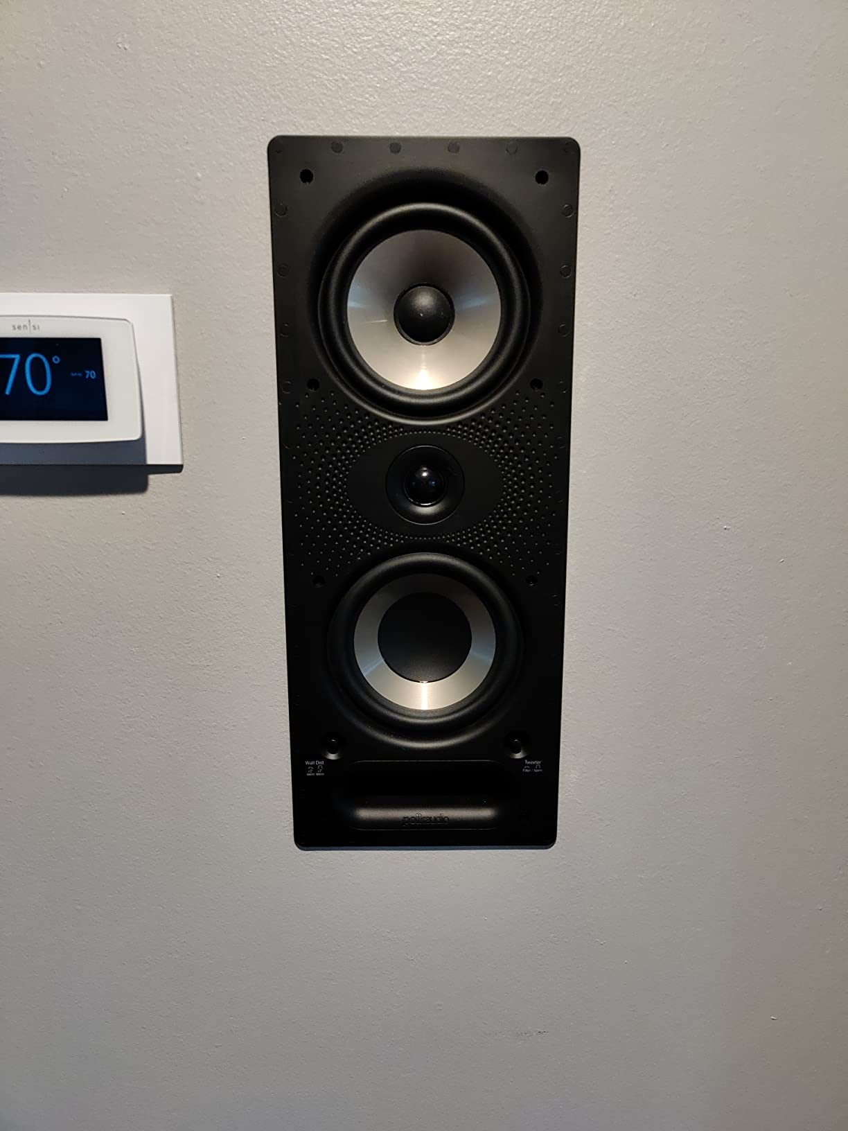 Polk Audio 265-RT 3-way In-Wall Speaker, The Vanishing Series, Black customer photo 1