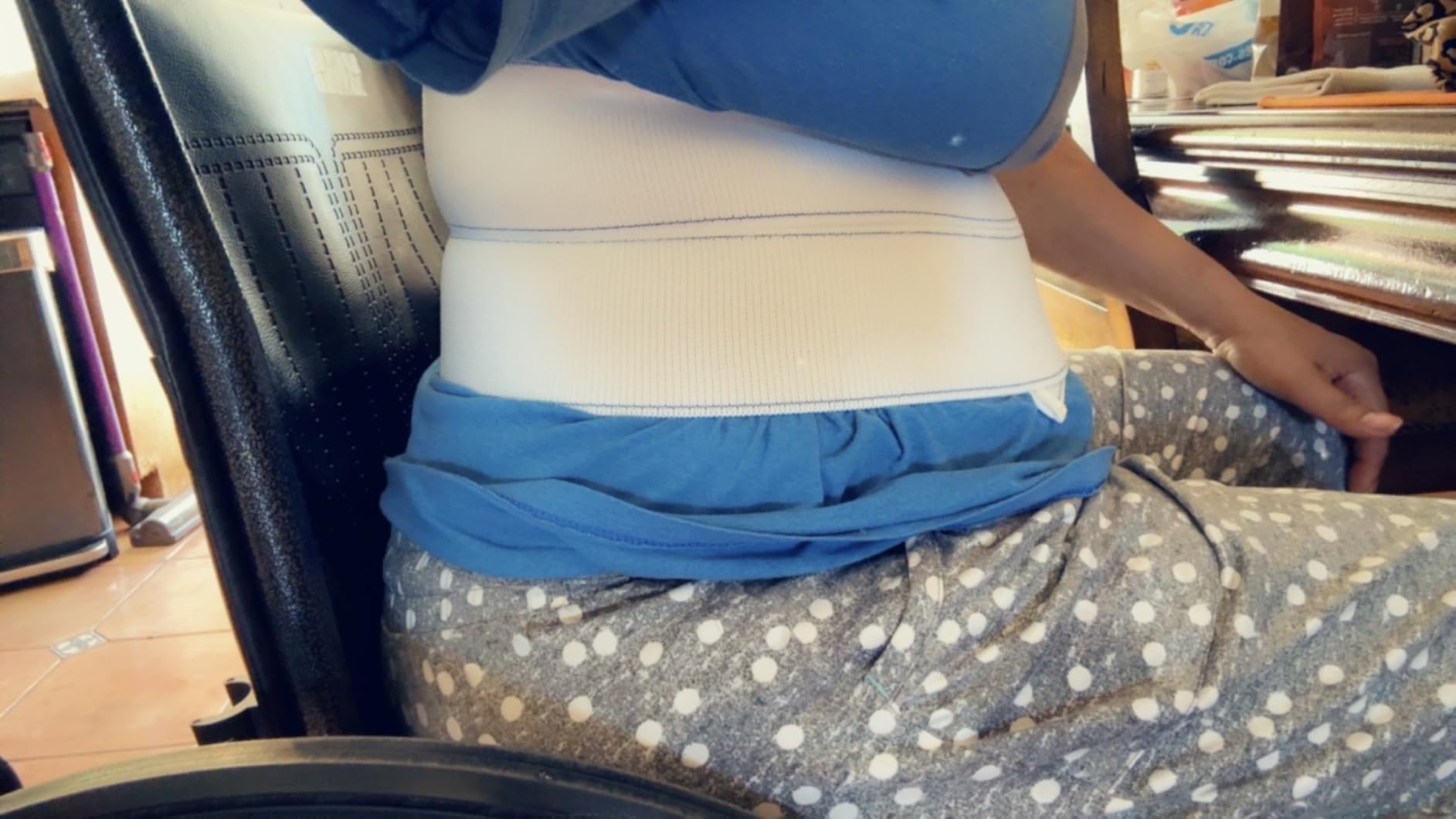 NYOrtho Abdominal Binder Lower Waist Support Belt - Compression Wrap for Men and Women MADE IN USA customer photo 1