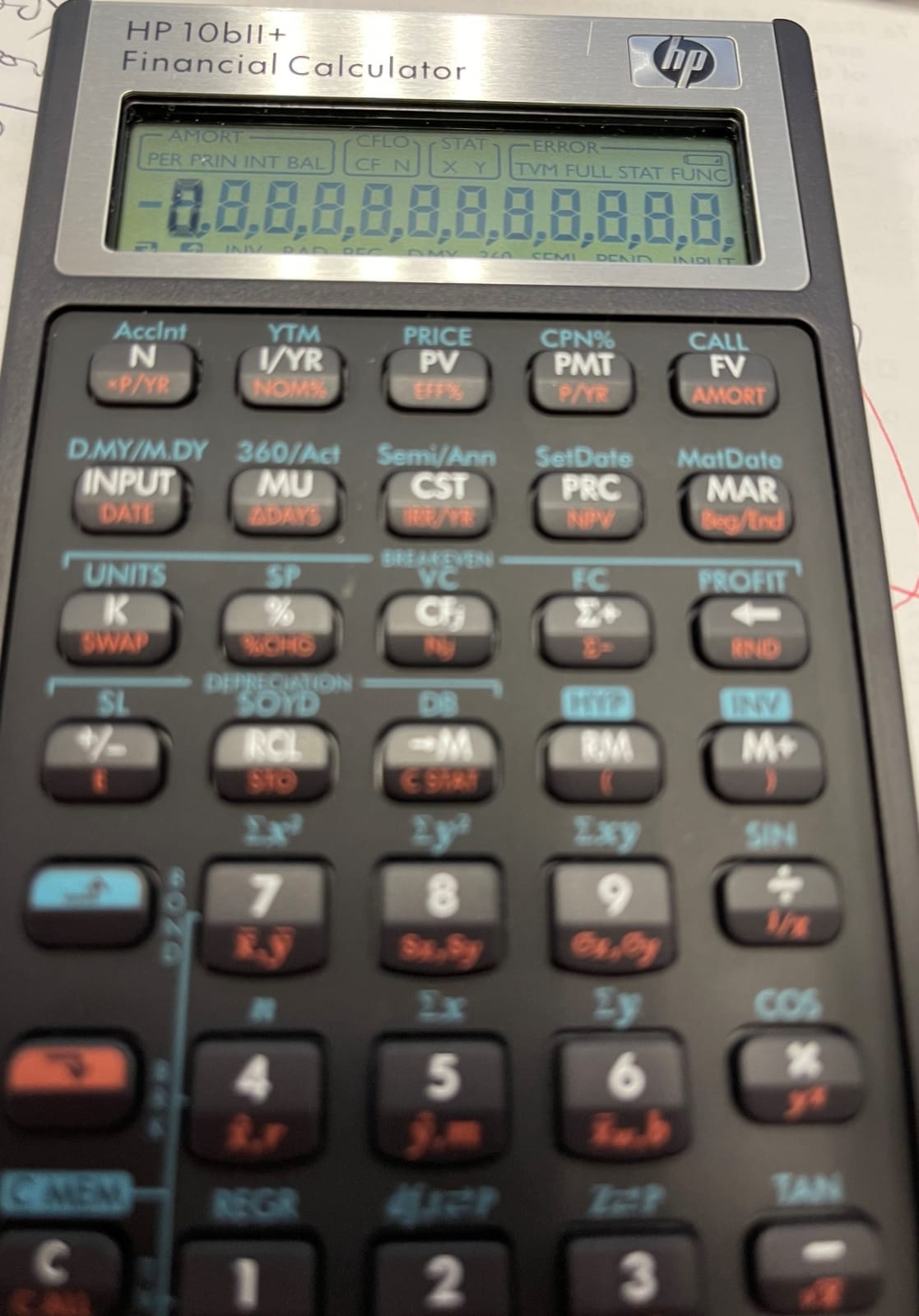 HP 10bII+ Financial Calculator for College and High School, SAT AP PSAT customer photo 2