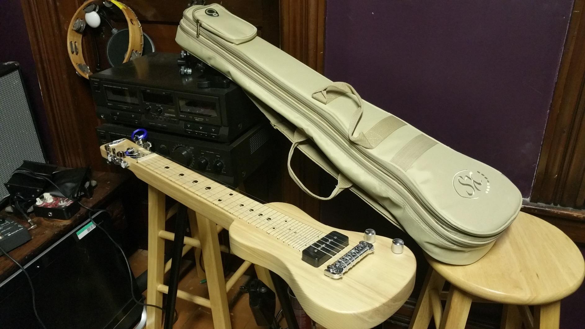 SX Lap 2 Ash NA Electric Lap Steel Guitar w/Stand & Bag customer photo 2