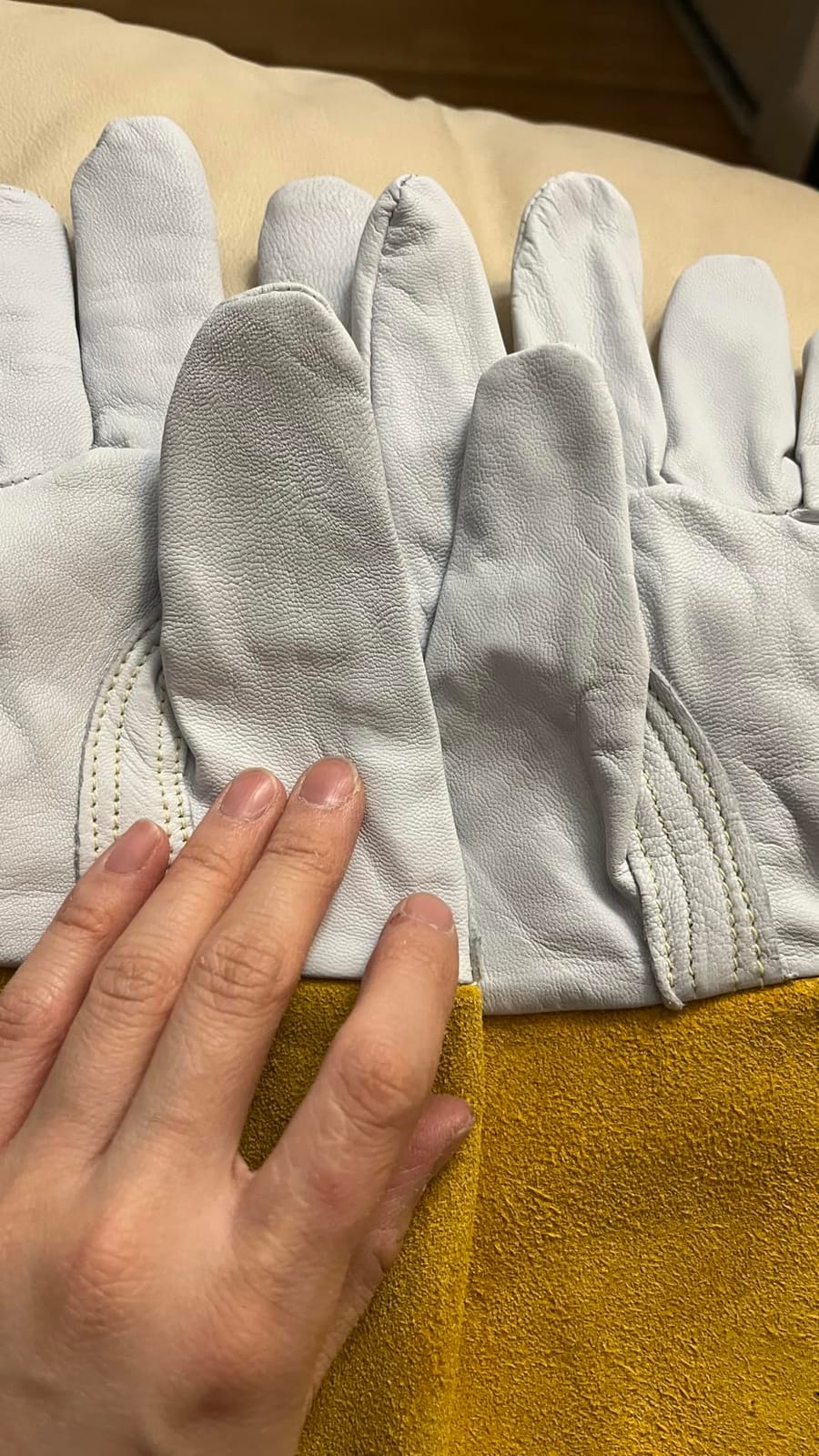 Tillman 1338 Top Grain Goatskin TIG Welding Gloves with 4