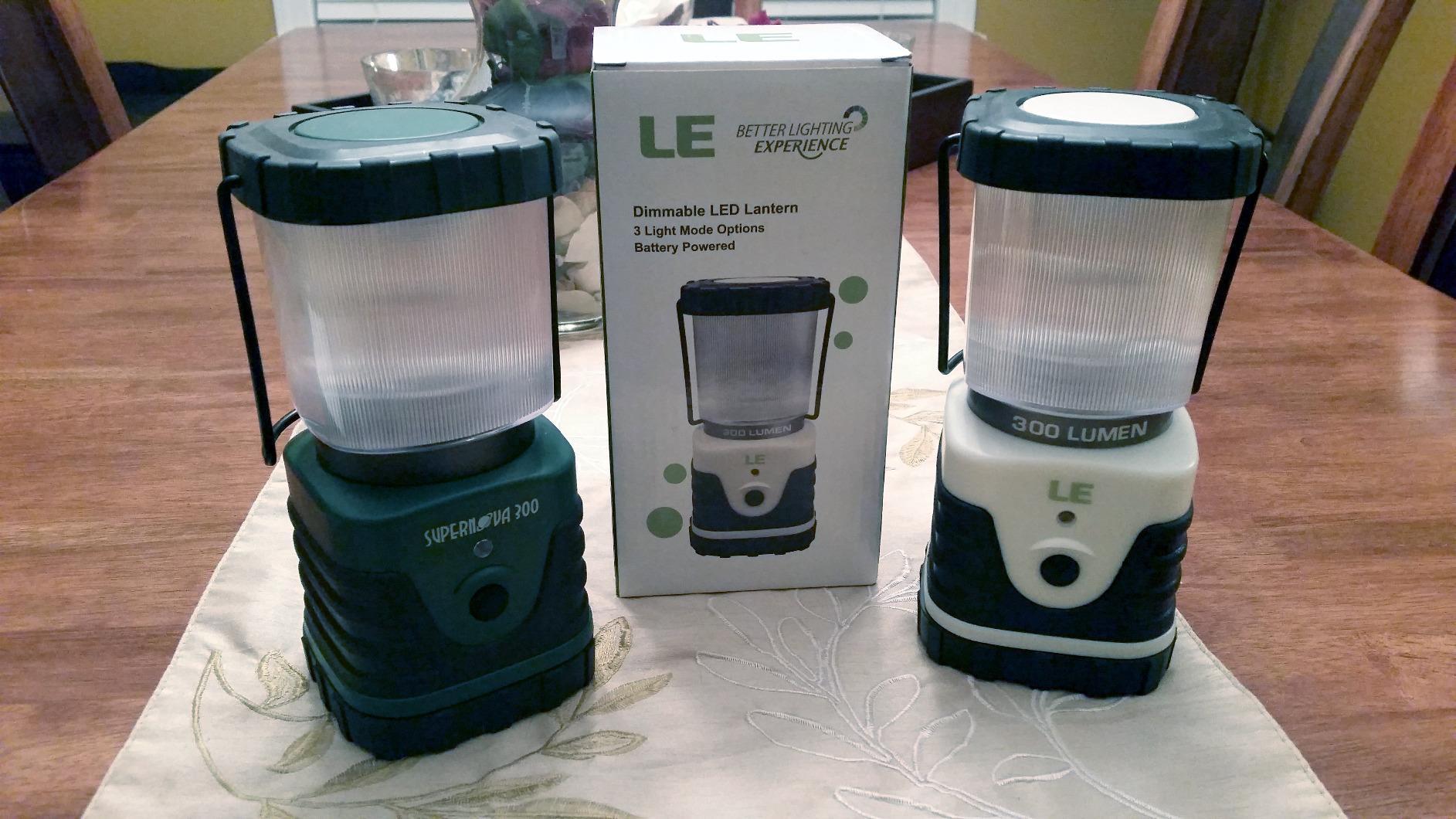 Lepro 1000LM Battery Powered LED Camping Lantern with 4 Light Modes, Green customer photo 1