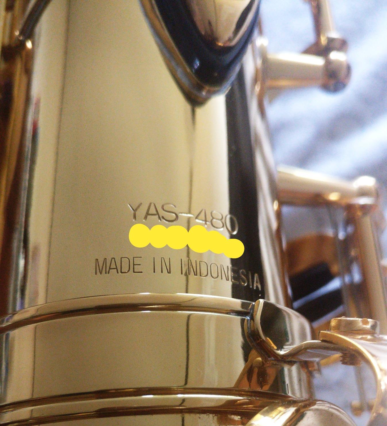 Yamaha YAS-480 Intermediate Eb Alto Saxophone, Gold Finish customer photo 2