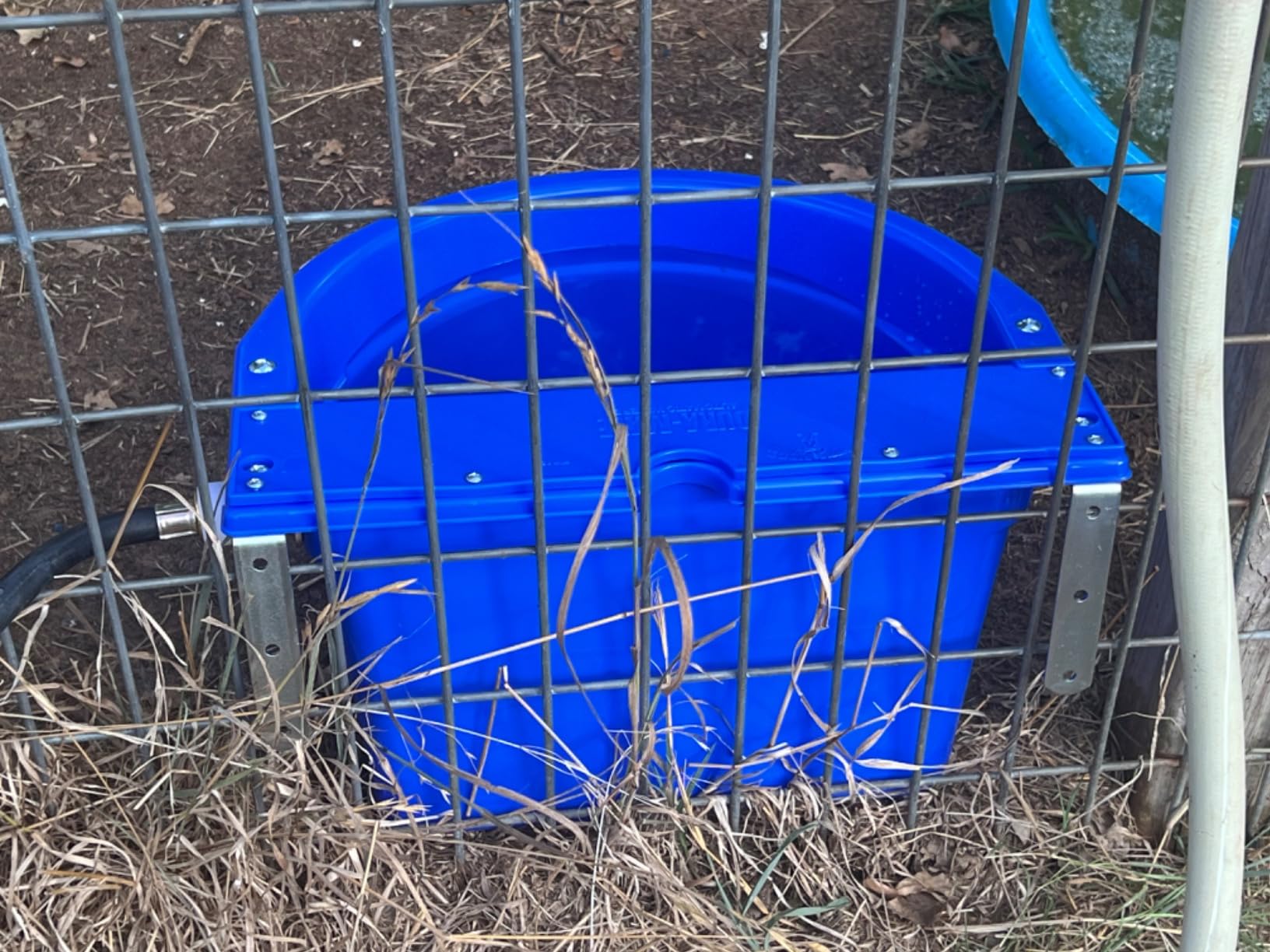 Little Giant Automatic Animal Waterer | DuraMate Float Controlled Automatic Waterer for Livestock | Heavy Duty and Durable | Made in USA | 4 Gallon (Blue) customer photo 2