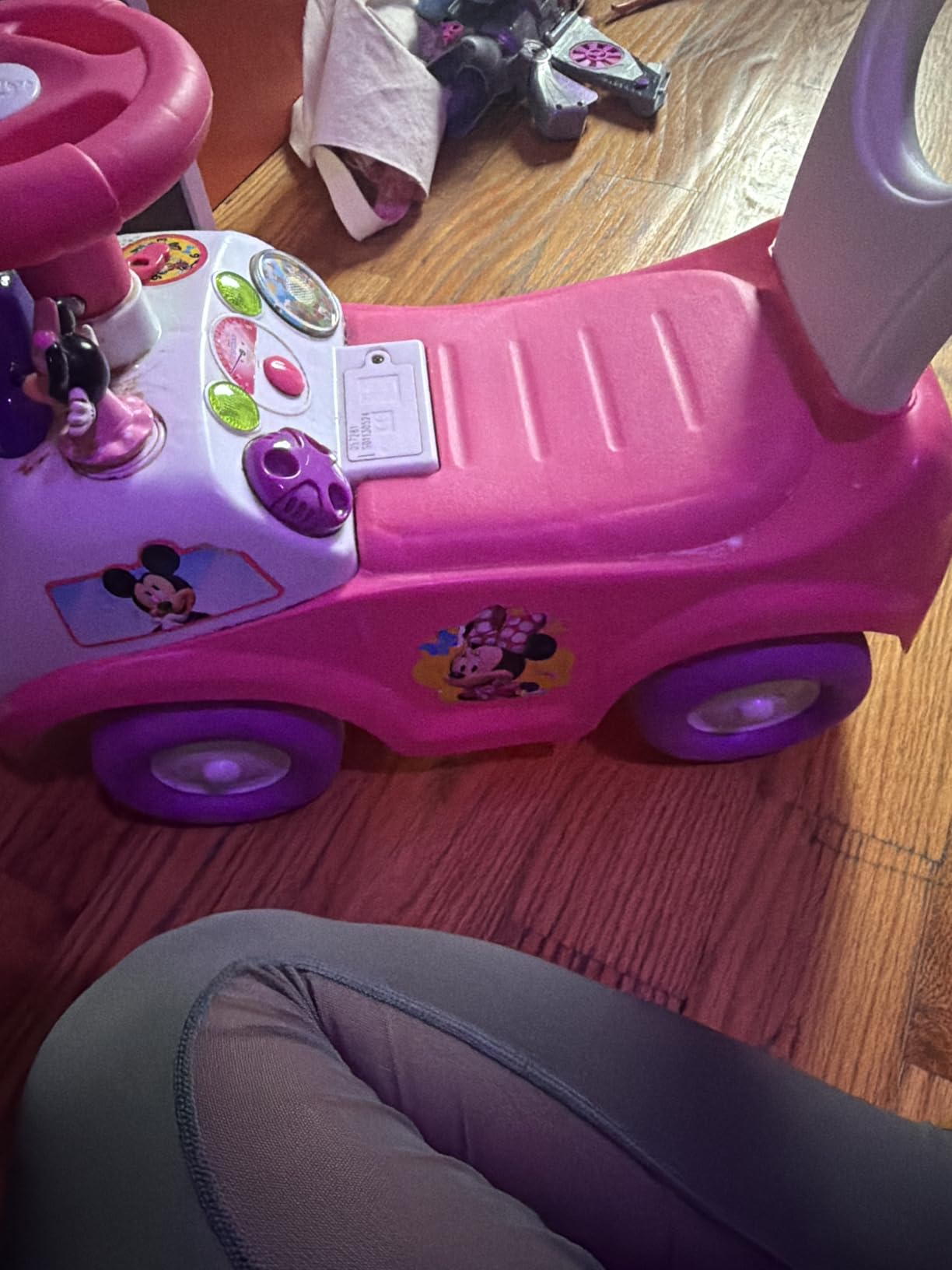 Kiddieland Disney Minnie Mouse My First Activity Ride-On, Toddler Push Car customer photo 2