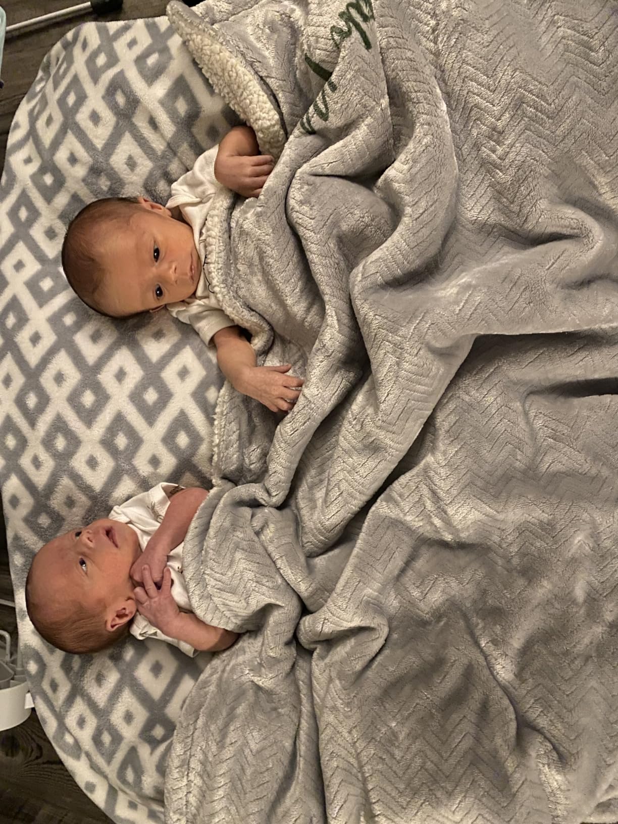 Twin Z Nursing Pillow | Bottle or Breastfeeding | Plus Size Friendly - Blue customer photo 1