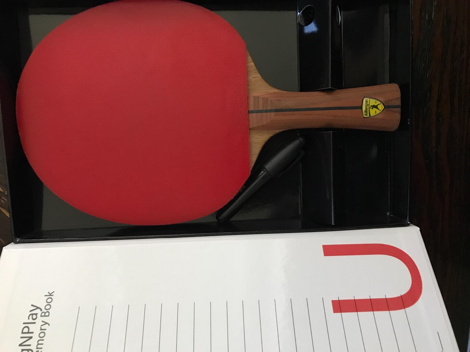 Killerspin Jet 800 Speed N2 - A Professional Grade Ping Pong Paddle - Competition Grade, Advanced Players, Red/Black customer photo 1