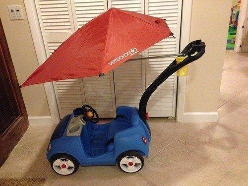 Step2 Whisper Ride II Kids Push Car, Ride-On Car with Seat Belt and Horn, Quick Fold Handle, Stroller Alternative, Toddlers and Preschoolers Ages 18+ Months, Blue customer photo 2