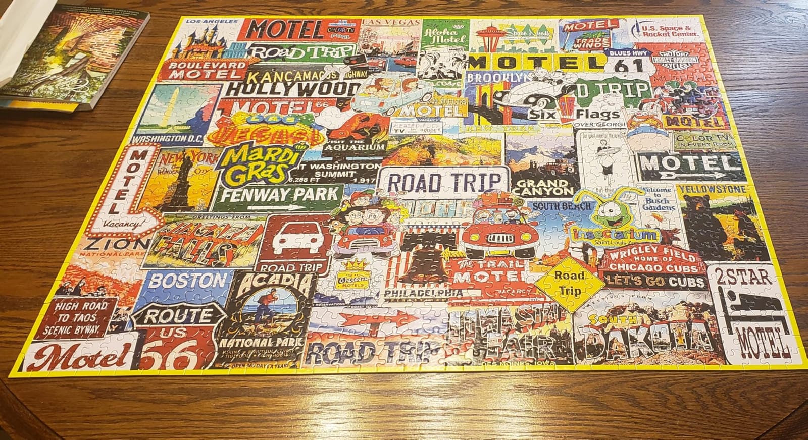 White Mountain 1000 Piece Jigsaw Puzzle, The Games We Played - Large Pieces, Gift for Adults and Family, 24x30 in customer photo 1