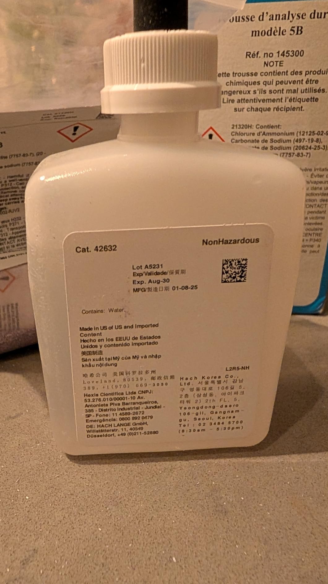 Hach Total Hardness Test Kit, Model 5-B, Drop Count Titration, 145300 customer photo 2