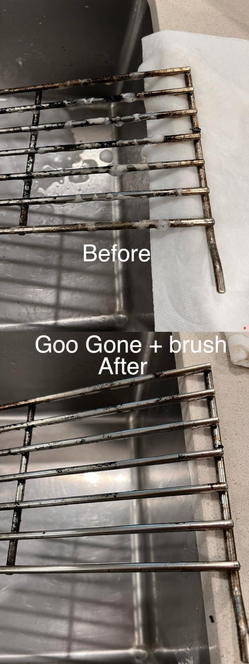 Goo Gone Grill and Grate Cleaner Spray - Cleans & Degreases BBQ Cooking Grates, Racks, Pelle, Electric Smokers, 24 Oz customer photo 1
