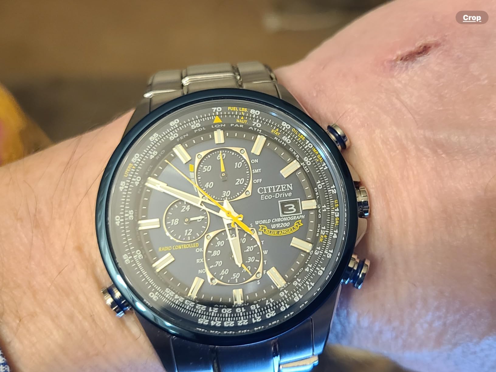 Citizen Men's Eco-Drive Sport Luxury World Chronograph Atomic Time Keeping Watch customer photo 1