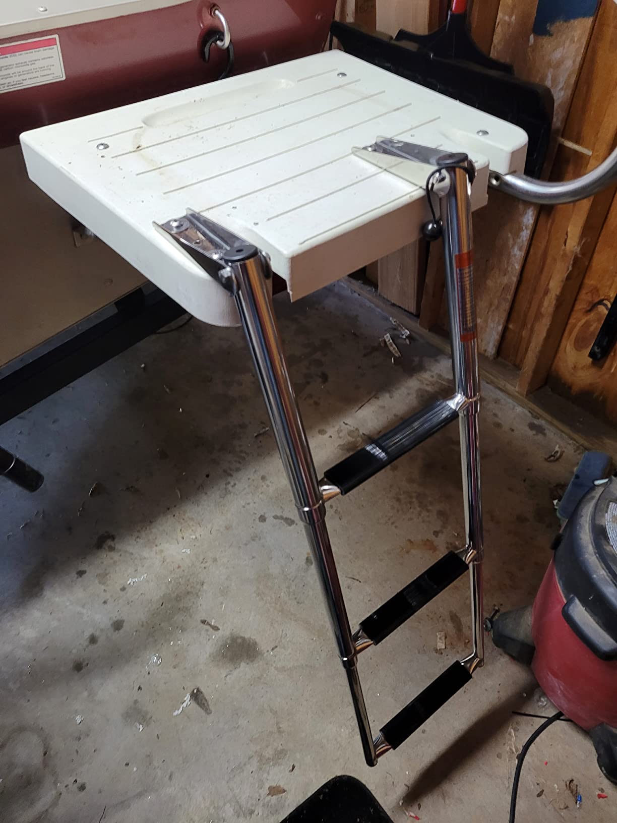 Amarine Made 3 Step Stainless Steel Telescoping Boat Ladder Swim Step customer photo 1