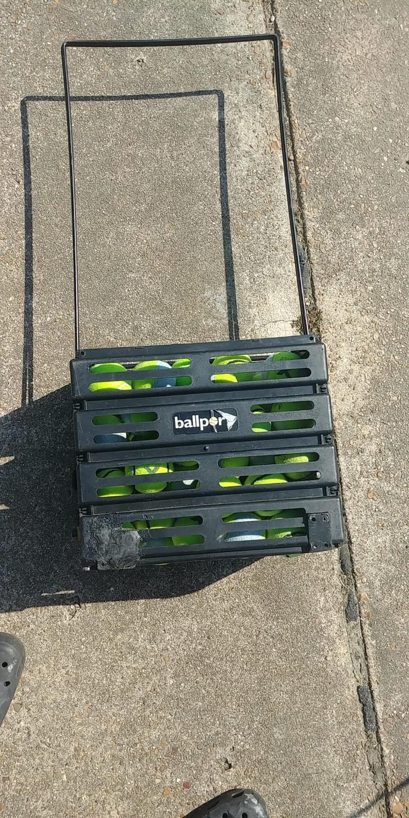 Tourna Ballport Deluxe Tennis Ball Hopper with Wheels customer photo 1
