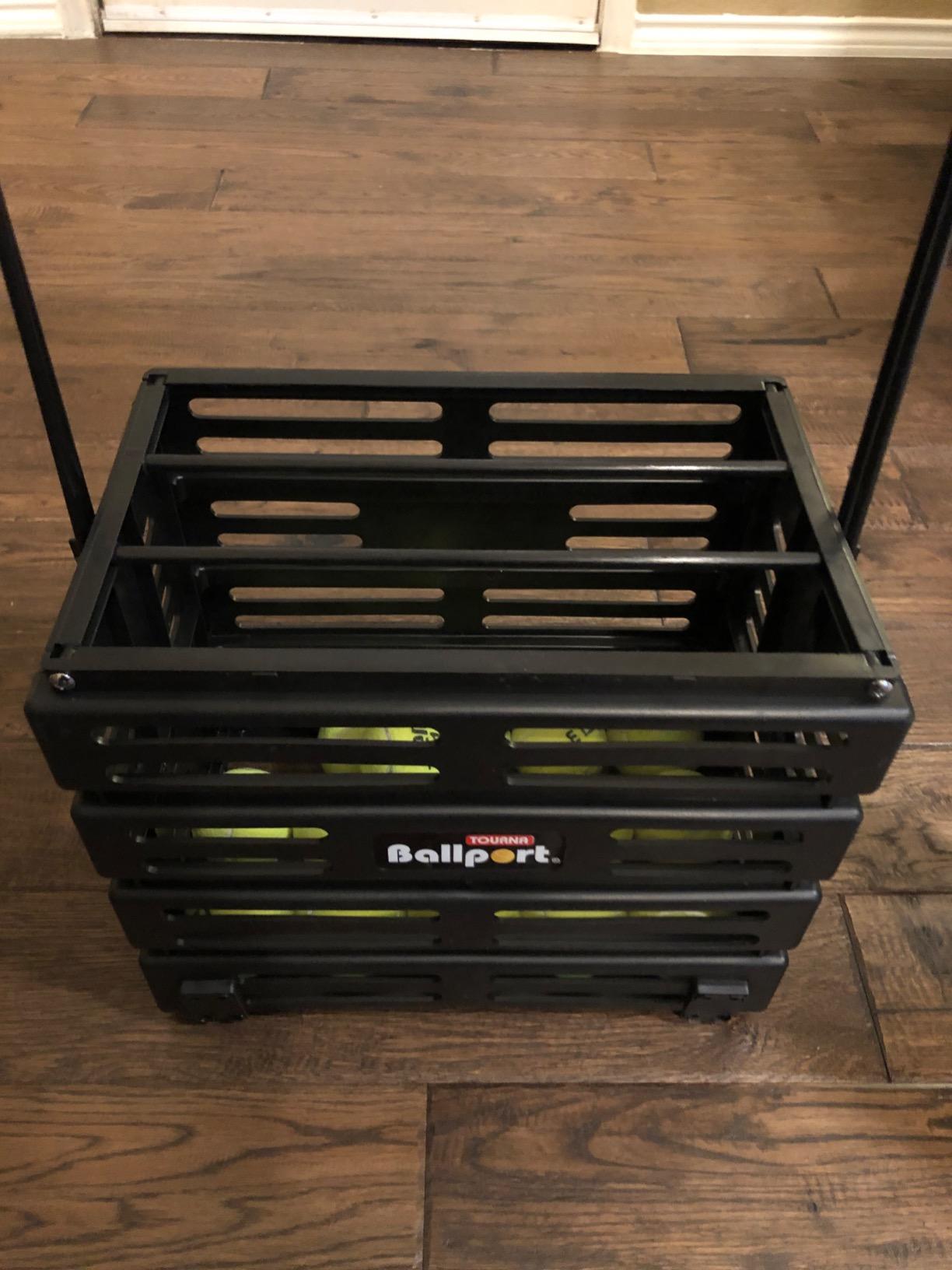 Tourna Ballport Deluxe Tennis Ball Hopper with Wheels customer photo 2