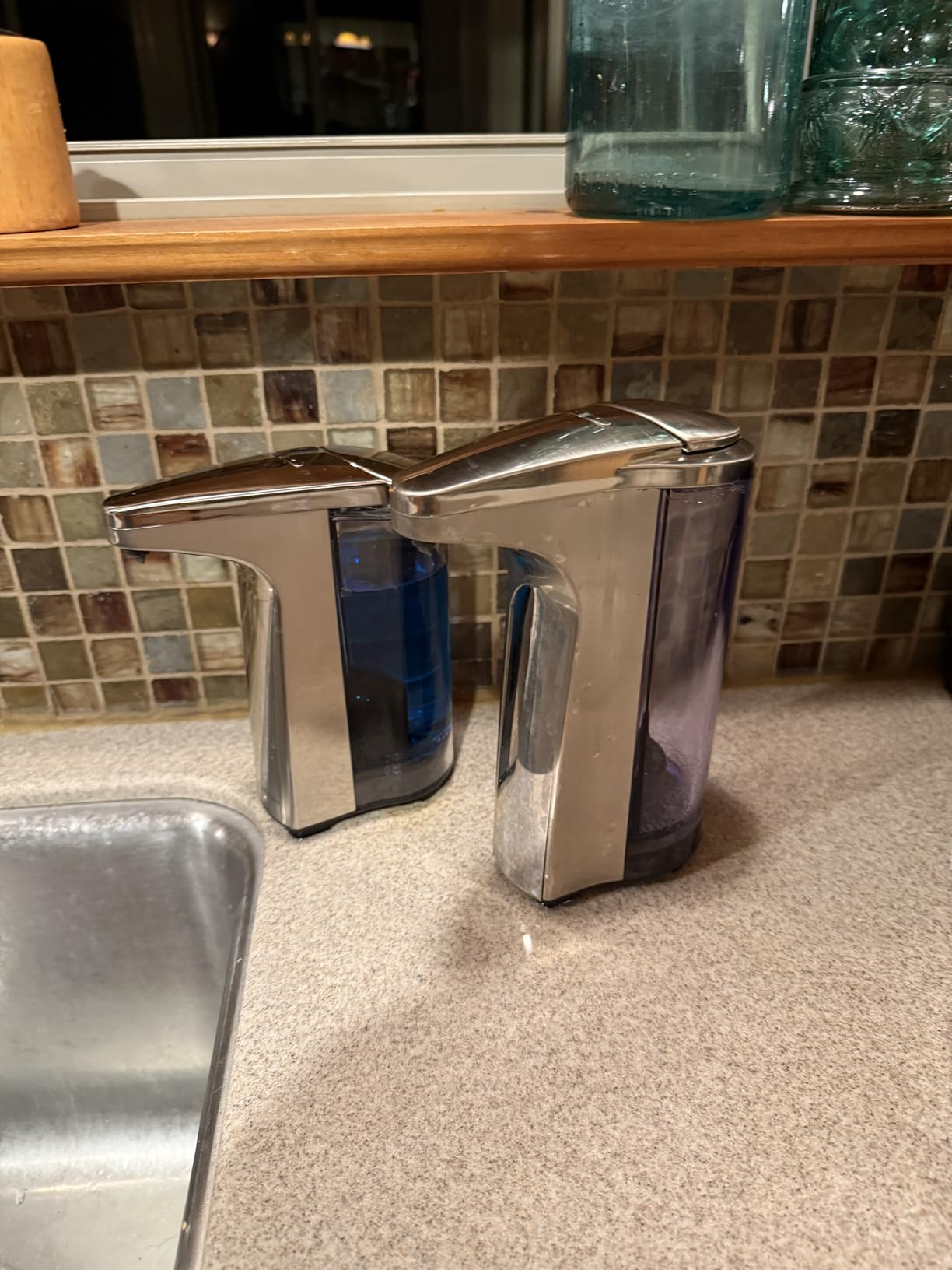 simplehuman 8 oz. Touch-Free Sensor Liquid Soap Pump Dispenser with Soap Sample, Brushed Nickel customer photo 1