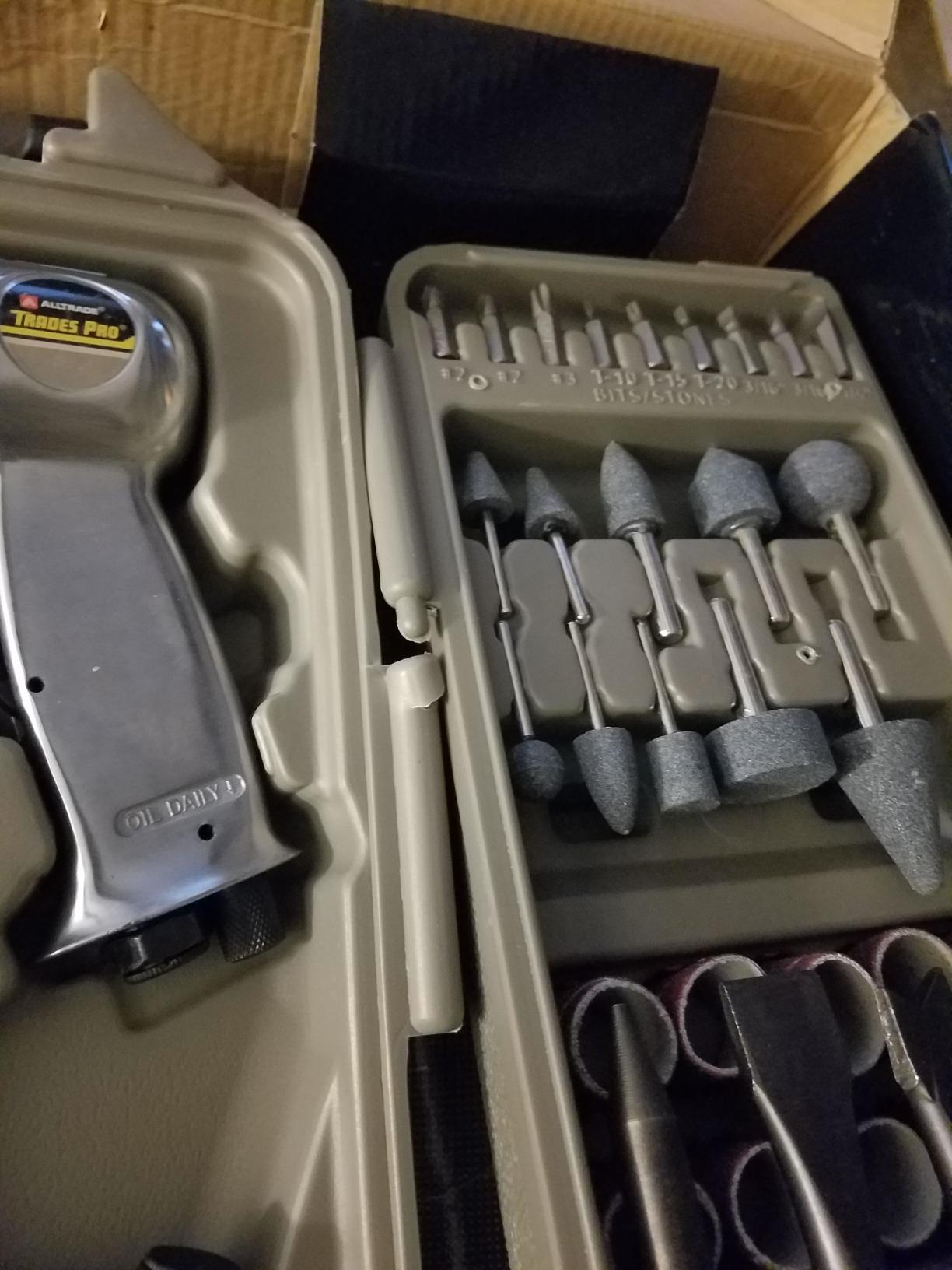 Trades Pro Air Tool and Accessories Kit, 71 Piece, Impact Wrench, Air Ratchet, Die Grinder, Aire Hammer, Hose Fittings, Storage Case - 836668 customer photo 1