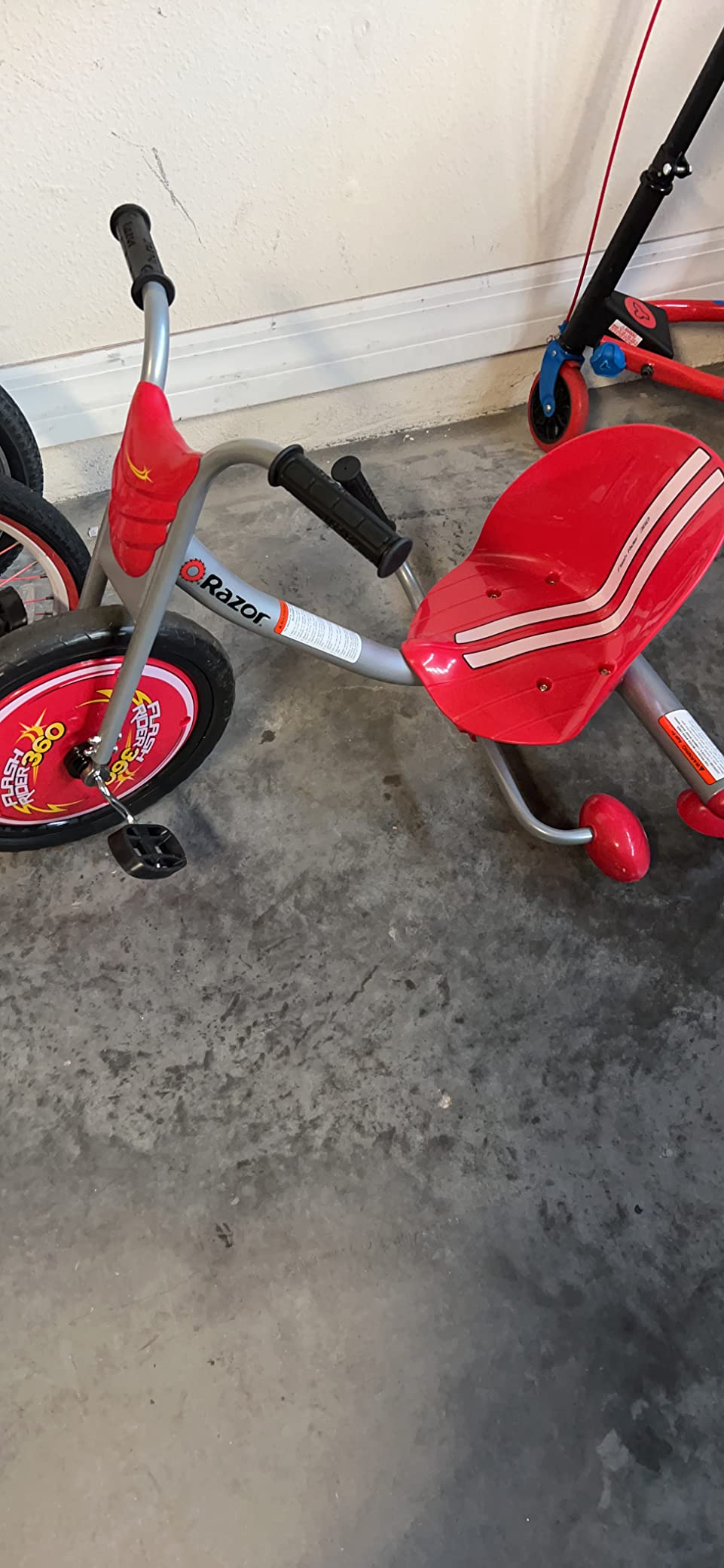 Riprider FlashRider 360 Drift Trike | Pedal Drifting Tricycle (Red) | Sparking Brake Lever; 360 Spins, Leg-Powered | Iconic Wheeled Ride-On For Kids Age 6+ customer photo 1