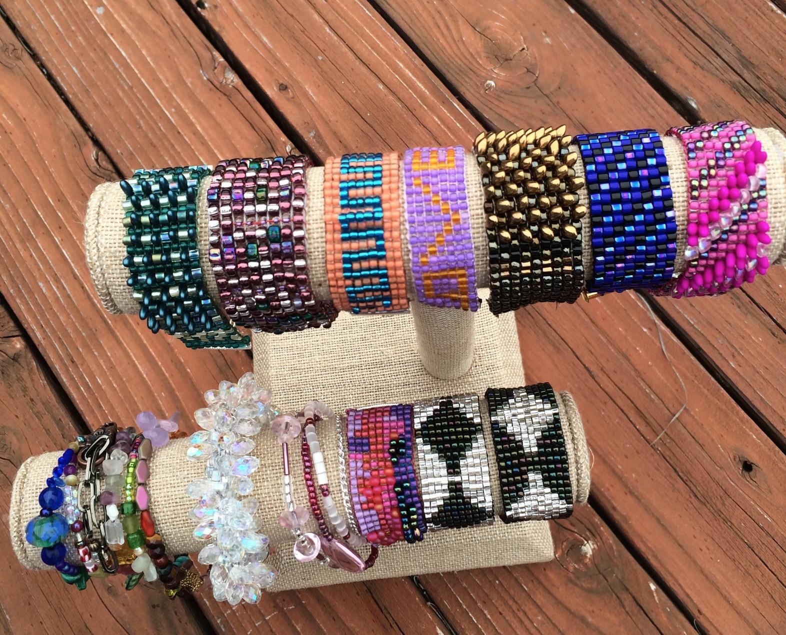 Beadalon Jewelry Weaving Loom Kit - Beadwork Core Set - Jewel Loom Kit | Durable bead loom with compact design for aligned patterns, easy threading, versatile beadwork projects, and portable crafts customer photo 1