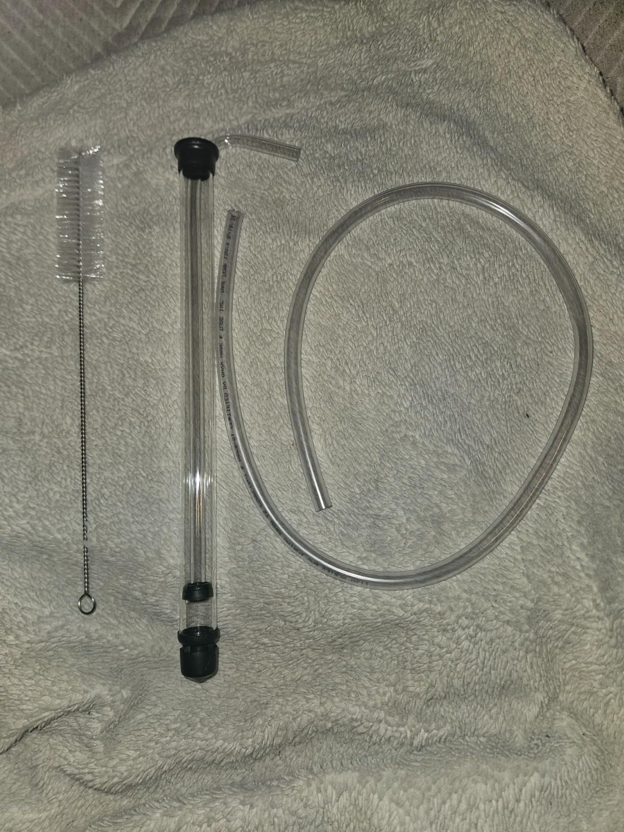 Fermtech Mini Auto-Siphon - Clear Siphon with 3ft Food-Grade Vinyl Hose - Effortless Bottling for 1 Gallon Jugs, Wine, Beer, Mead & Kombucha - 3/8in customer photo 1