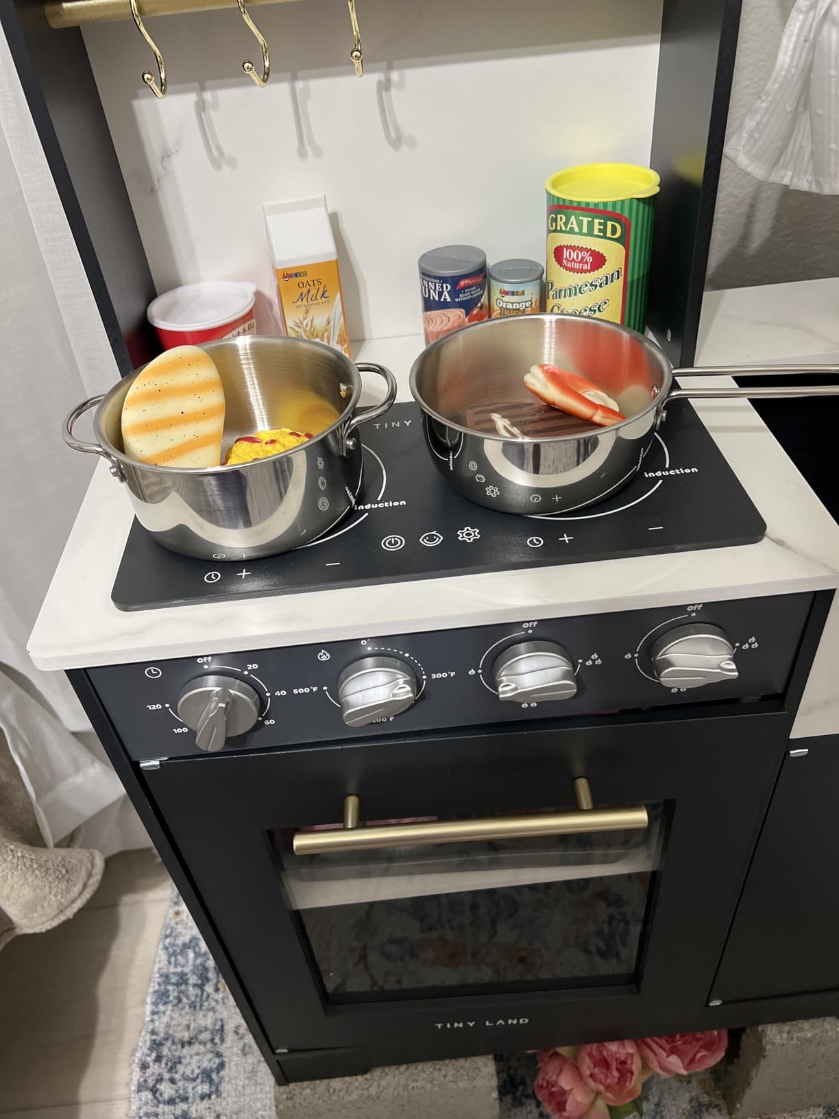 Melissa & Doug Stainless Steel Pots & Pans, 8 Piece Play Kitchen Set, Premium Play Kitchen Accessories & Cooking Utensils, Preschool Toys for Kids 3+ customer photo 2