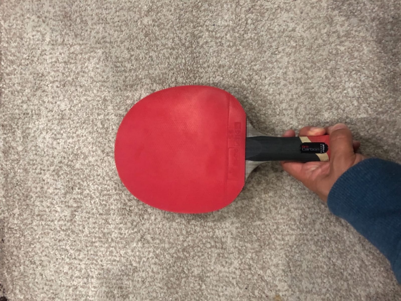 STIGA Pro Carbon + Raptor Performance-Level Table Tennis Rackets with Carbon Technology for Tournament Play - 7-ply Blade with Flared Handles - 2mm Sponge for Enhanced Control and Speed customer photo 1