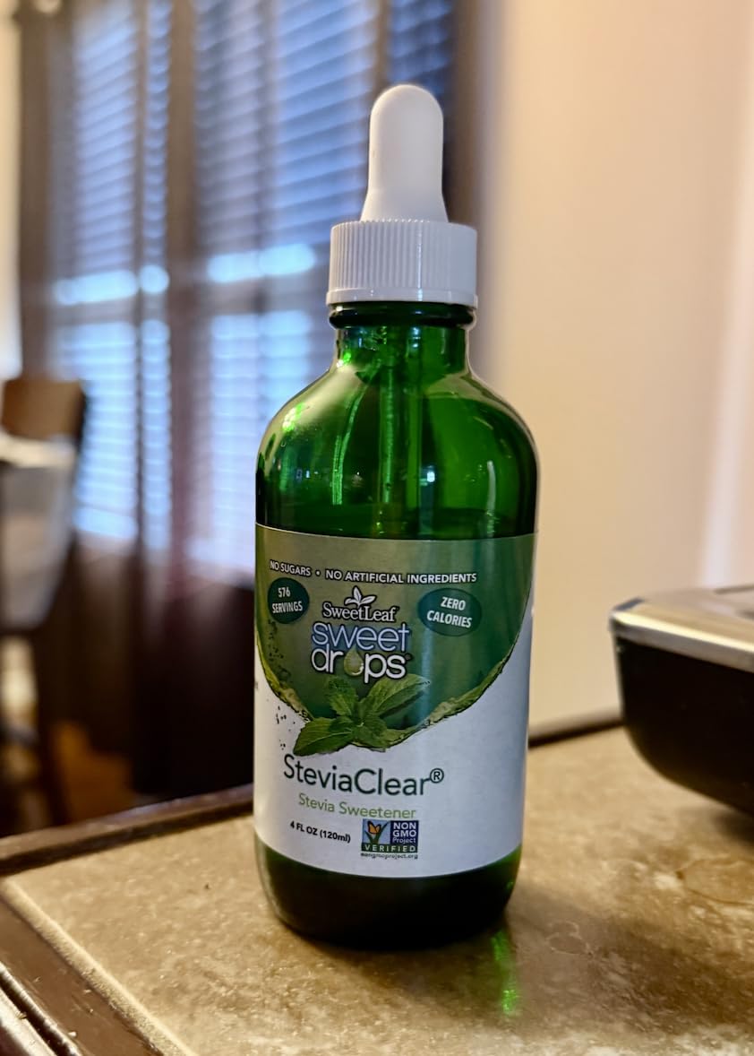 SweetLeaf Stevia Drops Liquid Sweetener, SteviaClear - 4 Fl Oz, Pack of 1 customer photo 1
