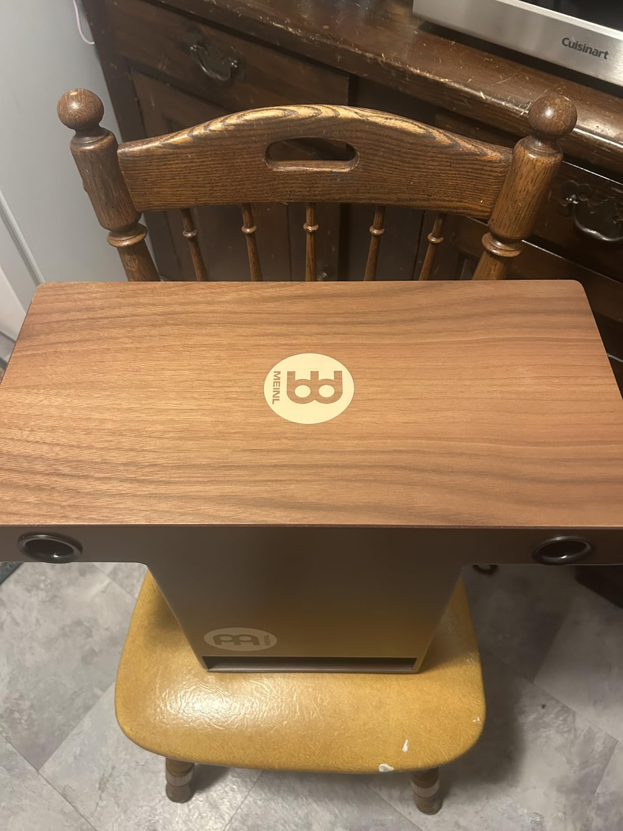 Meinl Slaptop Cajon Box Drum with Internal Snares and Forward Projecting Sound Ports - NOT MADE IN CHINA - Walnut Playing Surface, 2-YEAR WARRANTY (TOPCAJ2WN) customer photo 1
